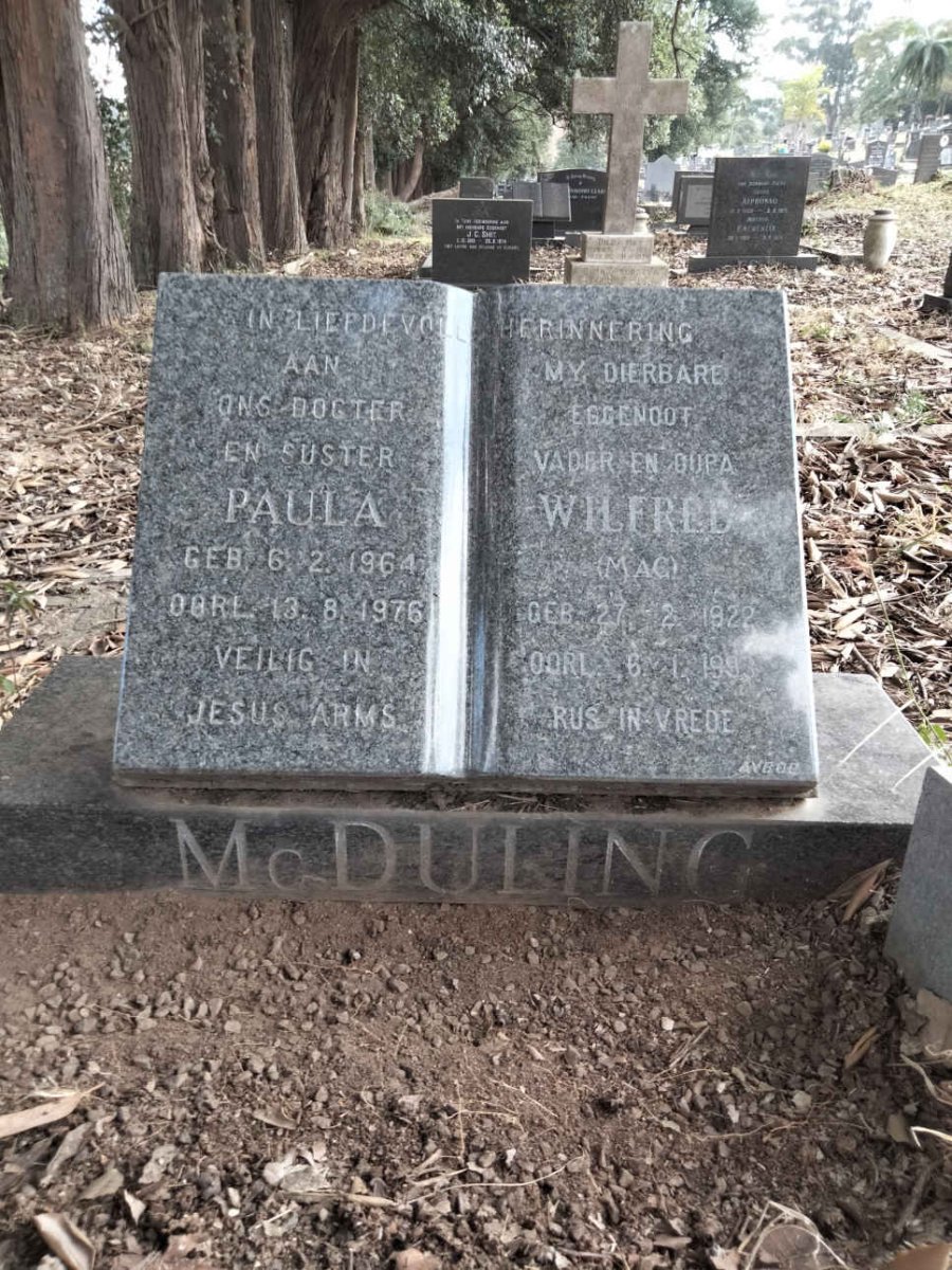 MCDULING Wilfred 1922-1993 :: MCDULING Paula 1964-1976