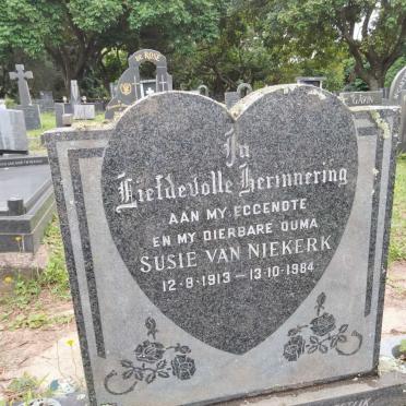 NIEKERK Susie, van 1913-1984