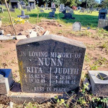 NUNN Judith 1938-2002 ::NUNN Rita 1952-2009