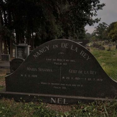 NEL Gert de la Rey 1921-1978 &amp; Maria Susanna 1928-