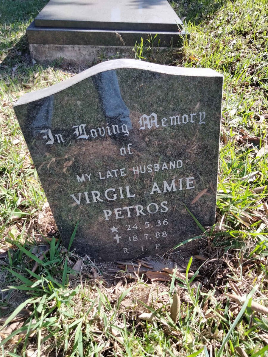 PETROS Virgil Amie 1936-1988