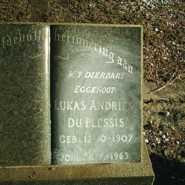 PLESSIS Lukas Andries, du 1907-1963