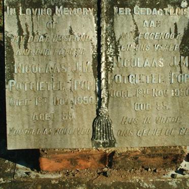 POTGIETER Nicolaas J. M. -1950