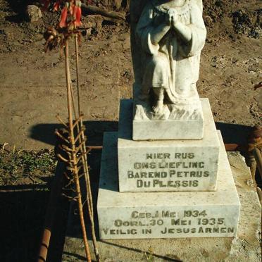 PLESSIS Barend Petrus, du 1934-1935