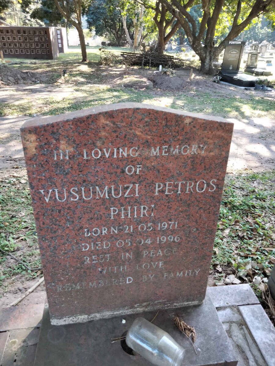 PHIRI Vusumuzi Petros 1971-1996