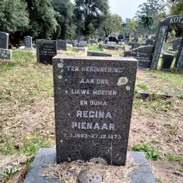 PIENAAR Regina 1893-1973