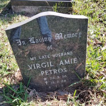 PETROS Virgil Amie 1936-1988