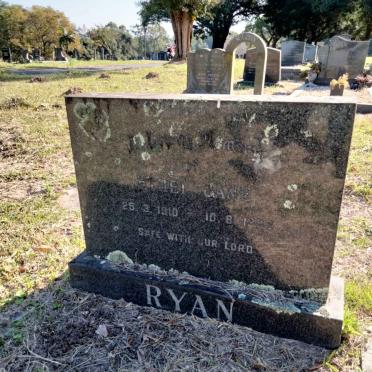 RYAN Ethel Jane 1910-1982