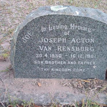 RENSBURG Joseph Acton, van 1950-1981