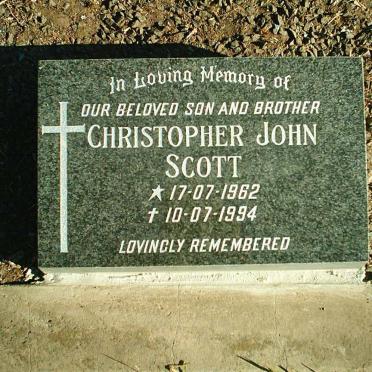 SCOTT Christopher John 1962-1994