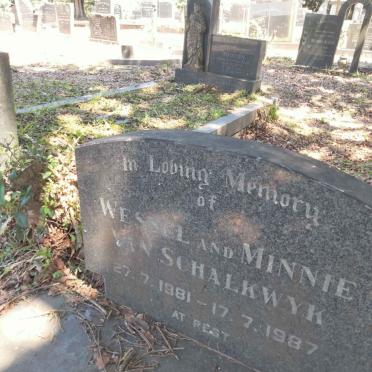 SCHALKWYK Wessel &amp; Minnie, van 1981-1987