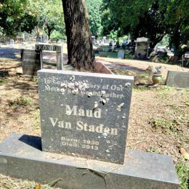 STADEN Maud, van 1930-2013