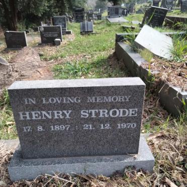 STRODE Henry 1897-1970