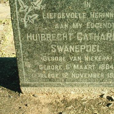 SWANEPOEL Huibrecht Catharina nee VAN NIEKERK 1884-1960