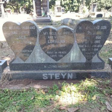 STEYN Jack 1945- &amp; Lorraine 1950- :: STEYN Paul 1966-1995