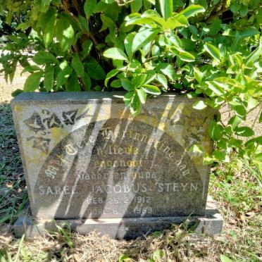 STEYN Sarel Jacobus 1912-1989