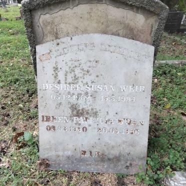 SWAN Ireen Patricia 1930-1996 :: WEIR Desiree Susan 1962-1994