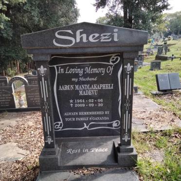 SHEZI Aaron Mandlakapheli Madevu 1964-2009