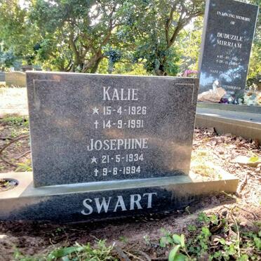 SWART Kalie 1926-1991 & Josephine 1934-1994