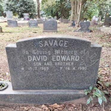 SAVAGE David Edward 1969-1990