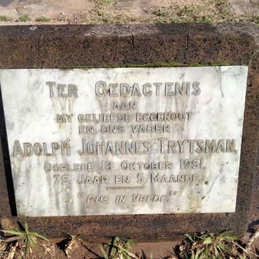 TRYTSMAN Adolph Johannes -1951