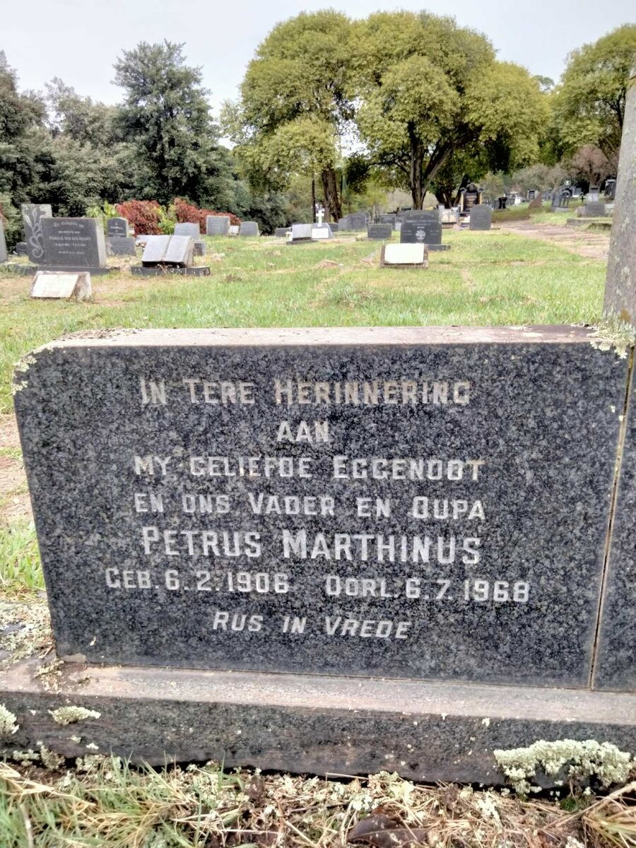 VENTER Petrus Marthinus 1906-1968 &amp; Beatrice Isabel Rose 1910-1984