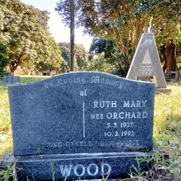 WOOD Ruth Mary nee ORCHARD 1927-1992