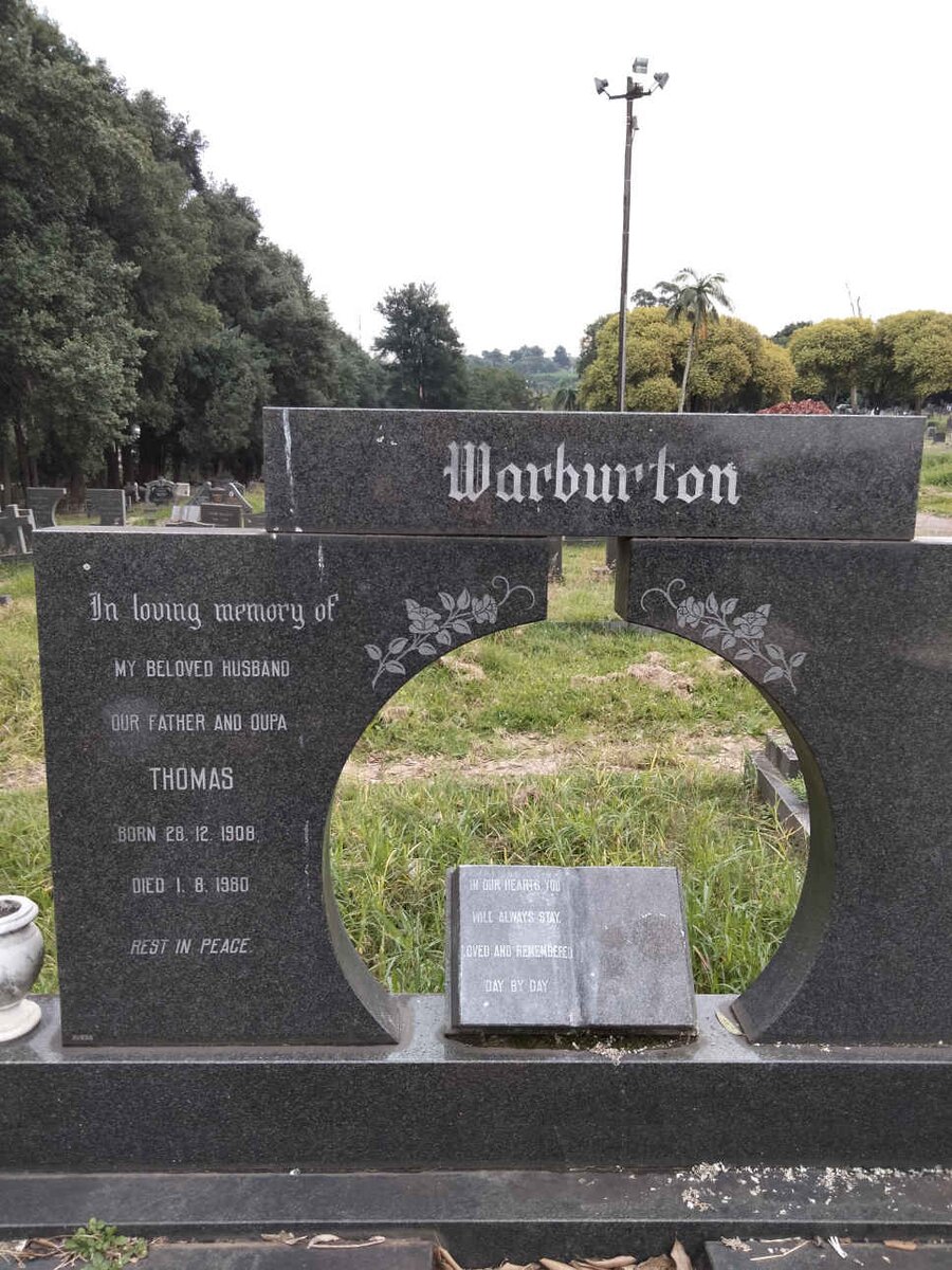 WARBURTON Thomas 1908-1980