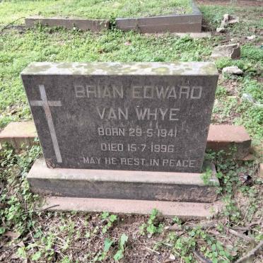 WHYE Brian Edward, van 1941-1996