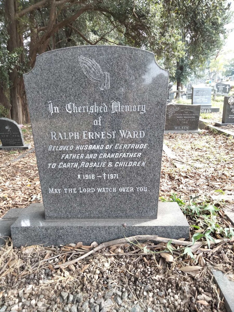 WARD Ralph Ernest 1916-1971