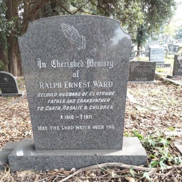 WARD Ralph Ernest 1916-1971