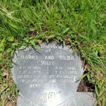WATT Barry 1909-1978 & Hilda 1909-1985