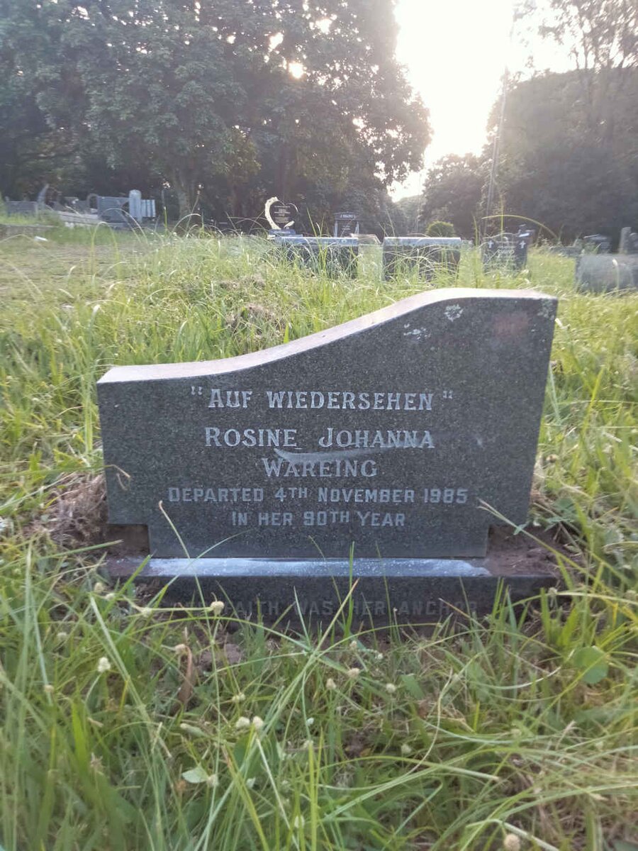 WAREING Rosine Johanna -1985