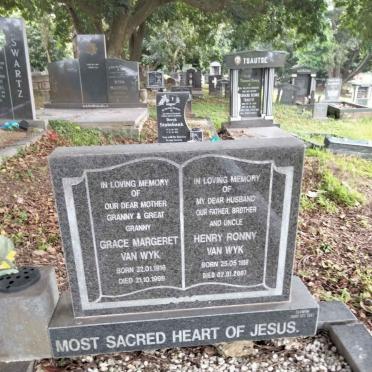 WYK Grace Margaret, van 1916-1999 :: VAN WYK Henry Ronny 1958-2007 