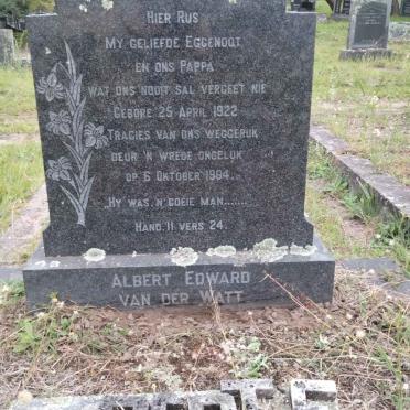 WATT Albert Edward, van der 1922-1964