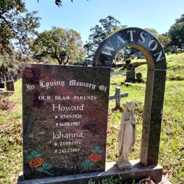 WATSON Howard 1926-1987 &amp; Johanna 1934-2003