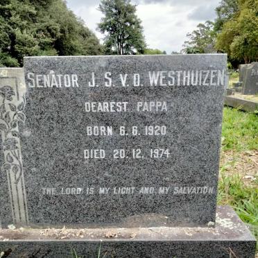 WESTHUIZEN J.S., v.d. 1920-1974