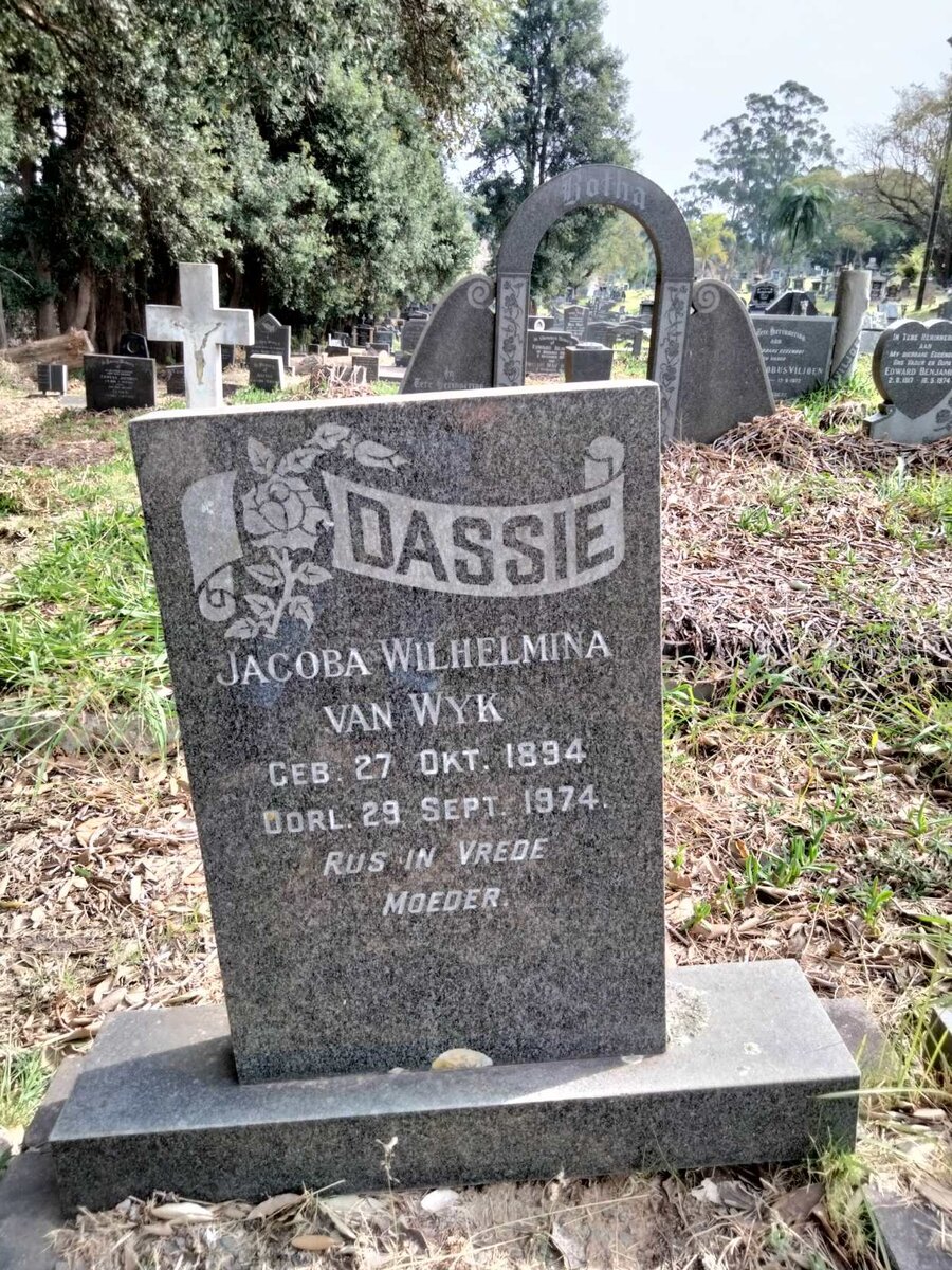 WYK Jacoba Wilhelmina, van 1894-1974