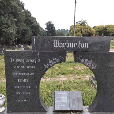 WARBURTON Thomas 1908-1980