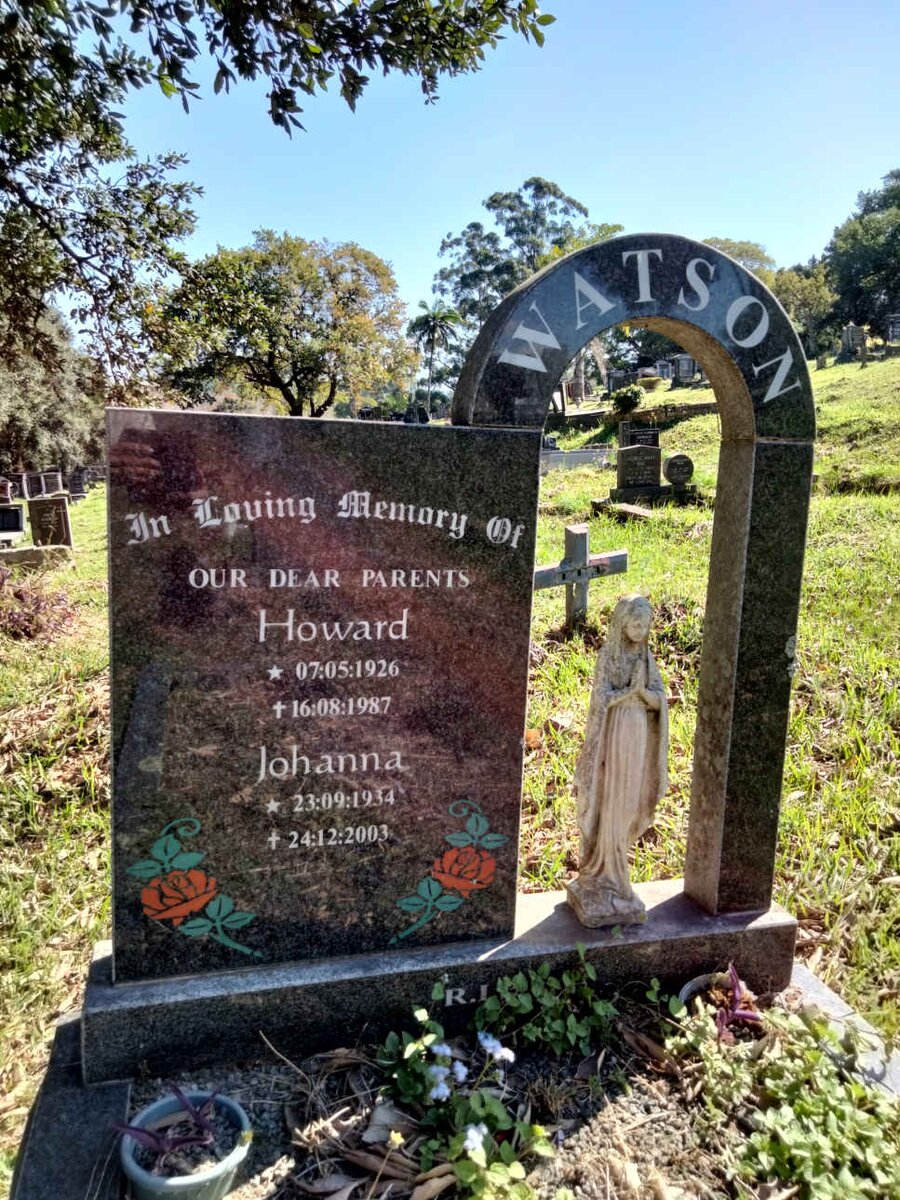 WATSON Howard 1926-1987 &amp; Johanna 1934-2003