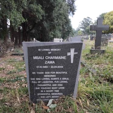 ZAMA Mbali Charmaine 1980-2009