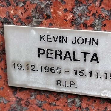 PERALTA Kevin John 1965-1990
