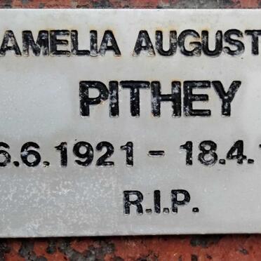 PITHEY Amelia Augustina 1921-1989