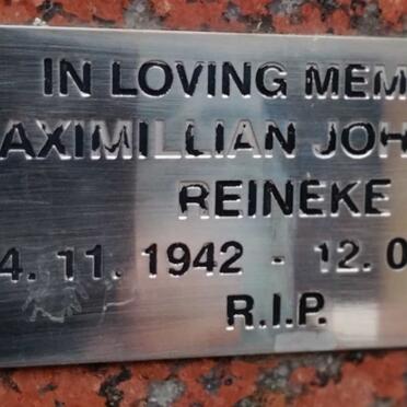 REINEKE Maximillian Johannes 1942-1998
