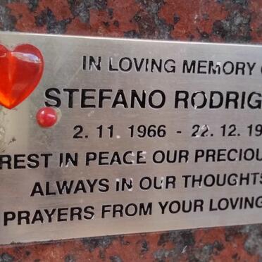 RODRIGUES Stefano 1966-1994