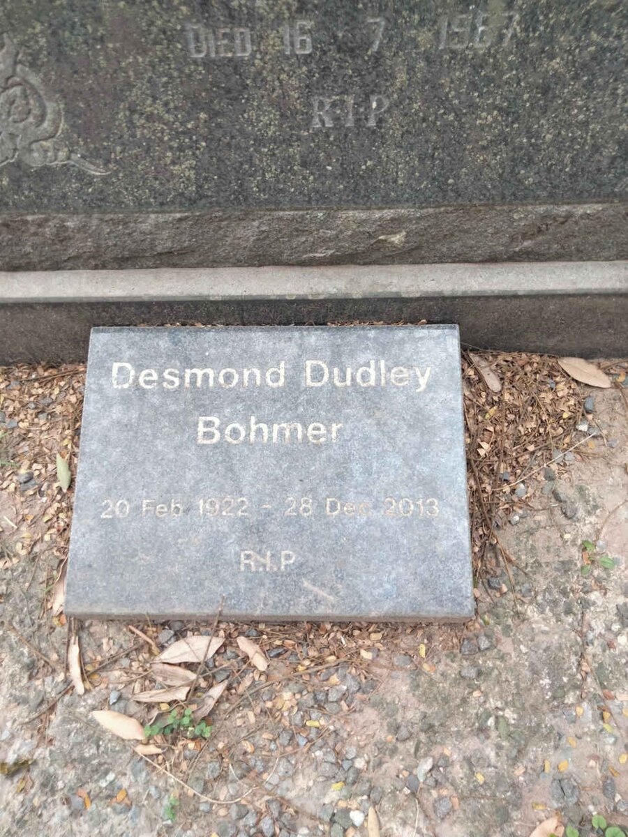 BOHMER Desmond Dudley 1922-2013