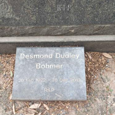 BOHMER Sophia Martha Ellen nee FREESE 1897-19?7 :: BOHMER Desmond Dudley 1922-2013