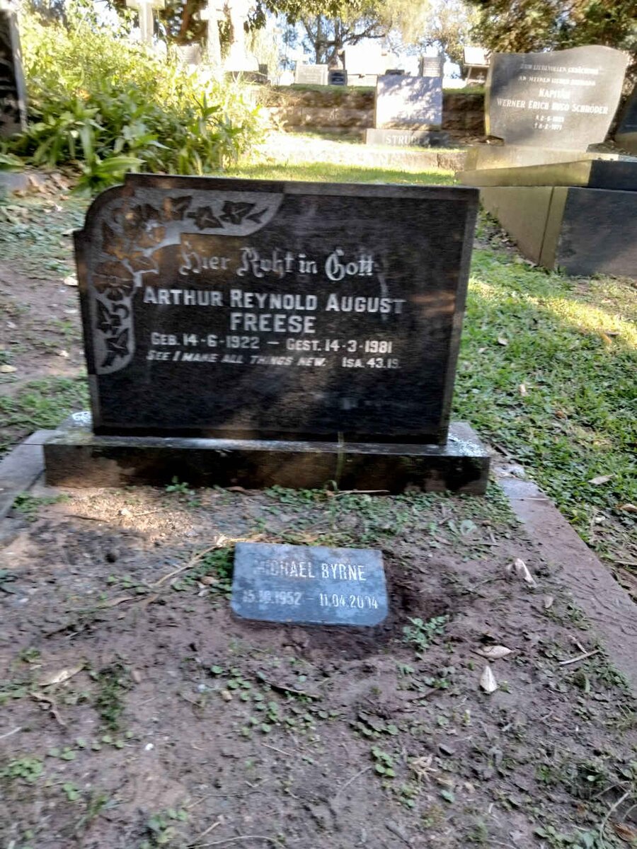 FREESE Arthur Reynold August 1922-1981 : BYRNE Michael 1952-2004