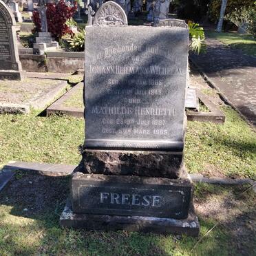 FREESE Johann Hermann Wilhelm 1885-1949 &amp; Mathilde Henriette 1887-1965