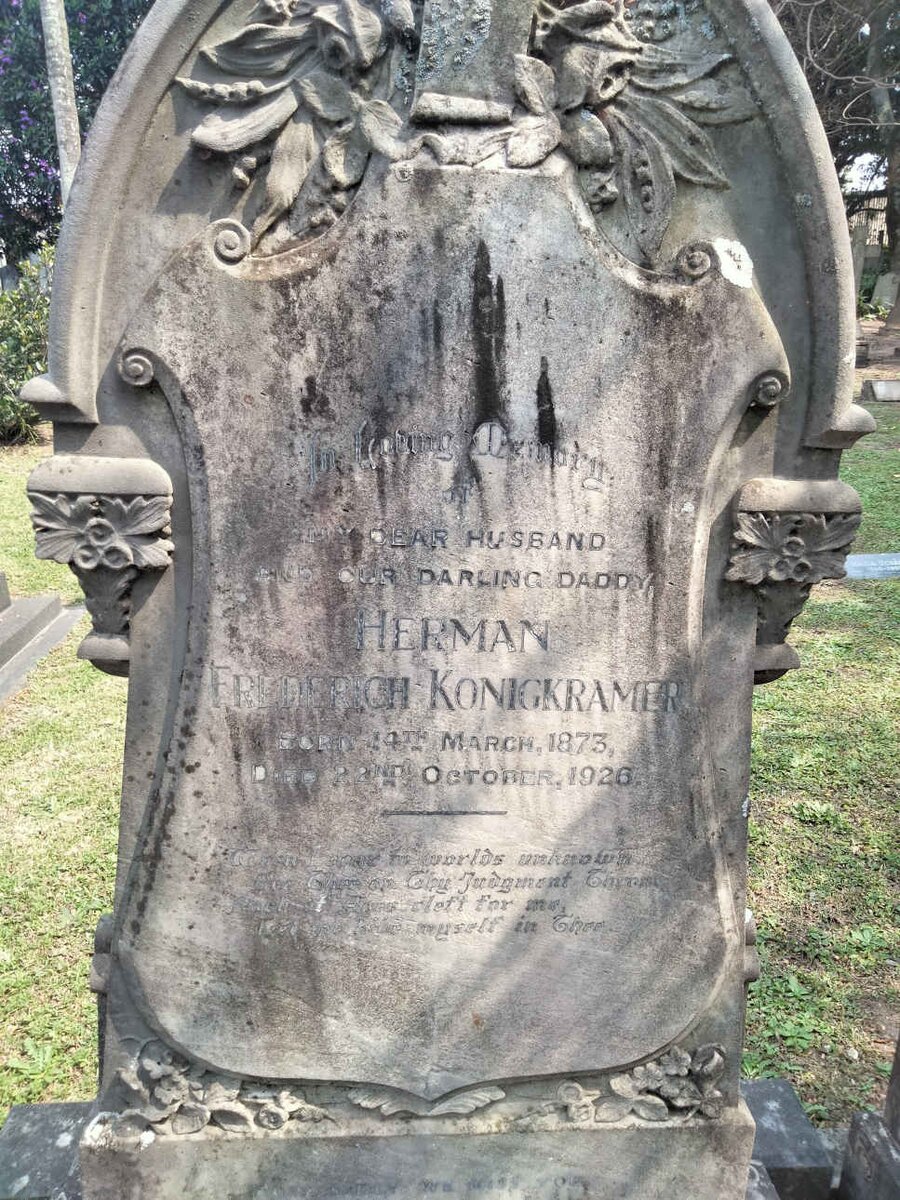 KONIGKRAMER Herman Frederich 1873-1926